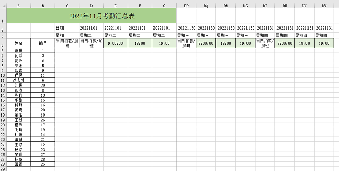 怎么做公司考勤表_公司考勤表制作_公司考勤表格制作